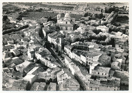 CPSM - LAMBESC (Bouches Du Rhône) - Vue Générale Aérienne, Le Centre - Lambesc