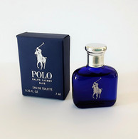 Miniatures De Parfum  POLO  RALPH  LAUREN  BLUE  EDT   7 Ml  + Boite - Miniaturen Flesjes Heer (met Doos)