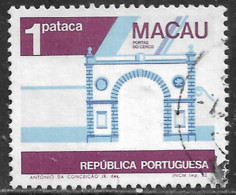 Macau Macao – 1982 Public Building And Monuments 1 Pataca Used Stamp - Oblitérés