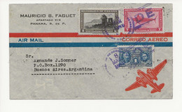 VOL ACCIDENTE 1946 PANAMA - ARGENTINA BUENOS AIRES ​​​​​​​CACHET AVION ATRASADO Crash Cover - Airplanes