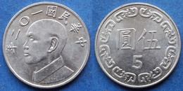 TAIWAN - 5 Yuan Year 102 (2013) Y# 552 Standard Coinage - Edelweiss Coins - Taiwán