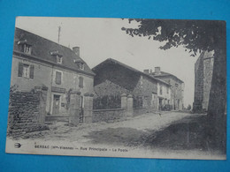87 ) Bersac - Rue Principale  - La Poste - Année 1914 - EDIT : Hirondelle - Other Municipalities