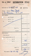 Ville De Chimay - Distribution D'eau - Redevance De  1959 - Facture 7981. - Lebensmittel