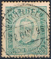Ponta Delgada, 1892/3, # 5 Dent. 13 1/2, Papel Pontinhado, Used - Ponta Delgada