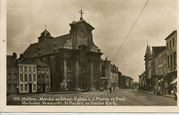 CPA-MALINES " Marché Du Bétail Eglise S.S. Pierre Et Paul " - Mechelen