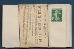 Entier 5c Semeuse - Paquet De 10 Enveloppes Sous Bande - Standard Covers & Stamped On Demand (before 1995)