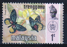 Malaysia Trengganu 1971 Single 1c Stamp From The Butterflies Definitive Set In Unmounted Mint - Trengganu