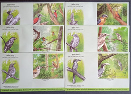 SRI LANKA STAMPS ENDEMIC BIRDS OF SRI LANKA (2021) FDC SET WITH MINI SHEETS - Sri Lanka (Ceylon) (1948-...)
