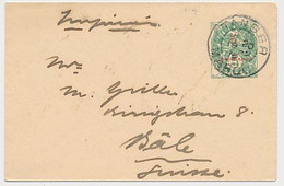 Postal Stationery Cover Tanger Maroc - Switzerland 1912 - Lettres & Documents