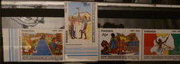 RWANDA : 1990 :   N° 1360 à 1363   **  + ND  - Cat.: 22€ - Unused Stamps