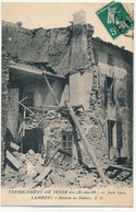 CPA -LAMBESC (B Du R) - Tremblement De Terre - 11 Juin 1909 - Maison En Ruines - Lambesc