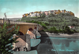 Cartolina Orte Ponte Amerino Colorata Grinza (Viterbo) - Viterbo