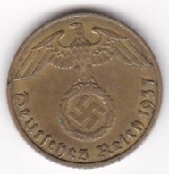 5 Reichspfennig 1937 J Hambourg, Bronze-aluminium - 5 Reichspfennig