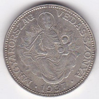 Hongrie 2 Pengö 1937, En Argent, KM# 511 - Hongrie