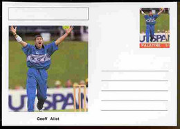 Palatine (Fantasy) Personalities - Geoff Allot (cricket) Postal Stationery Card Unused And Fine - Cricket