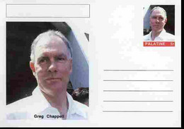Palatine (Fantasy) Personalities - Greg Chappell (cricket) Postal Stationery Card Unused And Fine - Cricket