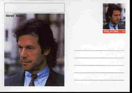 Palatine (Fantasy) Personalities - Imran Khan (cricket) Postal Stationery Card Unused And Fine - Cricket