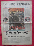 Le Petit Parisien. 1916. Chantecoq Par Arthur Bernède.  1er épisode. Calendrier 1916 - Le Petit Parisien