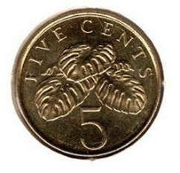 Singapore - 5 Cents 1997 UNC - Singapour