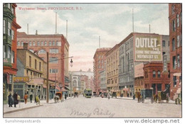 Rhode Island Providence Trolley On Weybosset Street - Providence