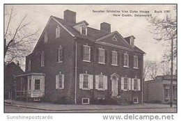 Delaware New Castle Senator Nicholas Van Dyke House Built 1797 Albertype - Otros & Sin Clasificación