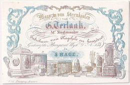 Magazin Van Steenkoolen - H. Terlaak - Mr. Slootenmaker - Gedempte Burgwal Wijk - 's Hage - Den Haag - Porcelain Card - Porseleinkaarten