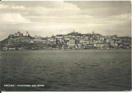 REAL PHOTOGRAPHIC POSTCARD - ANCONA - PANORAMA DAL MARE - LARGER SIZED POSTCARD IN GOOD CONDITION - Ancona