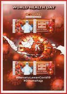 INDONESIA PANDEMIC GLOBAL 2020 MS WORLD HEALTH DAY FIGHT THE VIRUS-COVID-19 STAMPS MNH - Indonesia