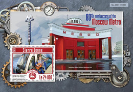 2015 SIERRA LEONE MNH. MOSCOW METRO   |  Yvert&Tellier Code: 768  |  Michel Code: 6233 / Bl.780  |  Scott Code: 3367 - Sierra Leone (1961-...)