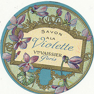 ETIQUETTE  SAVON  PARUM    A LA VIOLETTE  VAISSIER - Etiquettes