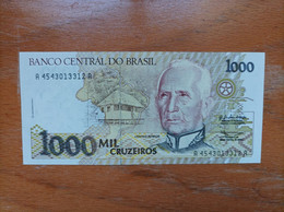 Billete De Brasil De 1000 Cruzeiros, UNC - Brésil