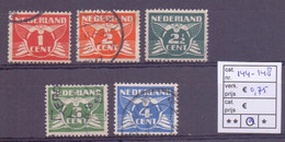 Nederland Gestempelde Serie/zegel 1924-25, NVPH 144-148 Zie Scan Voor De Stempels, Koopje - Usati