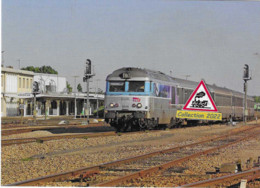 741 - BB 67455 Et Train Corail Tours-Caen, En Gare D'Argentan (61) - - Argentan