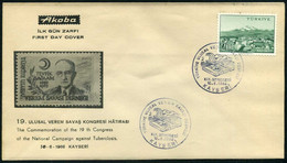 Turkey 1966 National Campaign Against Tuberclosis | Health, Disease | Special Cover, Kayseri, Jun. 10 - Covers & Documents