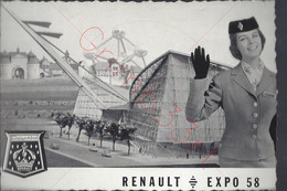 Renault - Expo 58 - Postkaart - Esposizioni