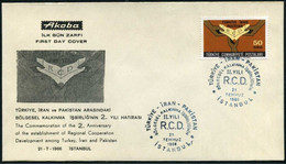 Turkey 1966 2nd Anniv.of The Establishment Of RCD Among Turkey, Iran And Pakistan | Special Cover, Istanbul Jul. 21 - Lettres & Documents