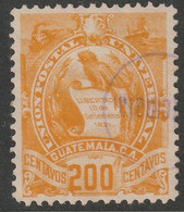 Guatemala 1886 Sc 41 Yt 42 Used - Guatemala
