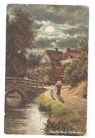Charlton Kings Cheltenham Art Drawn Unused Gloucestershire Postcard Wear To Some Edges - Cheltenham
