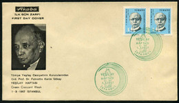 Turkey 1967 Green Crescent Week | Anti Alcoholism, Fighting Smoking And Drug Uses | Special Green Postmark, Mar. 1 - Covers & Documents