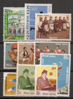 NEPAL - 1976 - 10 Valeurs Entre N° Yv. 301 Et 311 - Neuf Luxe ** / MNH / Postfrisch - Nepal