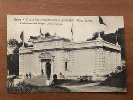 ROMA ESPOSIZIONE INTERNAZIONALE DI BELLE ARTI VIGNA CARTONI PADIGLIONE DEL BELGIO 1911 - Expositions