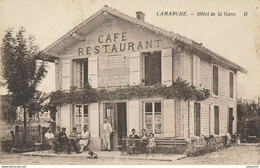 88) LAMARCHE : Hôtel De La Gare (animée) - Lamarche