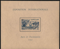 GUADELOUPE - 1937 - Bloc Feuillet BF N°Yv. 1 - Exposition Internationale - Neuf Luxe ** / MNH / Postfrisch - Unused Stamps