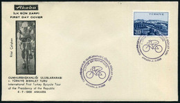 Turkey 1968 Int. 1st Turkey Bicycle Tour Of The Presidency Of The Republic | Special Cover, Ankara, July 4 - Lettres & Documents