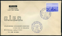 Turkey 1968 CIEC (Commission Internationale De L'état Civil) | Special Cover, Istanbul, Sept. 3 - Briefe U. Dokumente