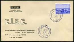 Turkey 1968 CIEC (Commission Internationale De L'état Civil) | Special Cover, Istanbul, Sept. 3 - Cartas & Documentos