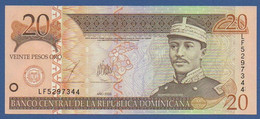 DOMINICAN REPUBLIC - P.169c – 20 Pesos Oro 2003 UNC, Serie LF5297344 Printer: TDLR - Dominicana