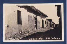 CPA Bolivie Bolivia Real Photo Non Circulé Pueblo Del Altiplano - Bolivie