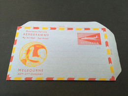 (1 F 17) Australia Aerogramme - Mint Un-written (folded) 10 D (airplane - 1962) - Aérogrammes