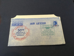 (1 F 17) Australia Aerogramme - Mint Un-written (folded) 10 D (Aeropex Air Letter + Queen Elizabeth) (2 Aerogramme) - Aérogrammes